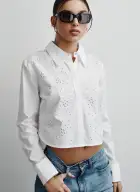 DOME STUDS POPLIN TOP