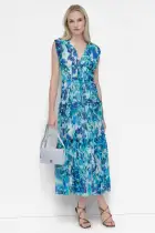 SLEEVELESS TIERED MAXI