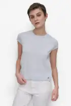 CAP SLEEVE CREW NECK KNIT