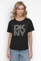 STACKED NY MIXED RHINESTONE STUD LOGO TOP