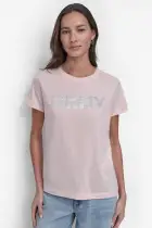 SEQUIN LOGO CREW NECK TEE