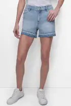 MID RISE SHORT WITH RELEASED HEM