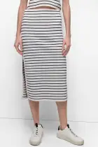 MIDI SKIRT WITH SIDE SLIT