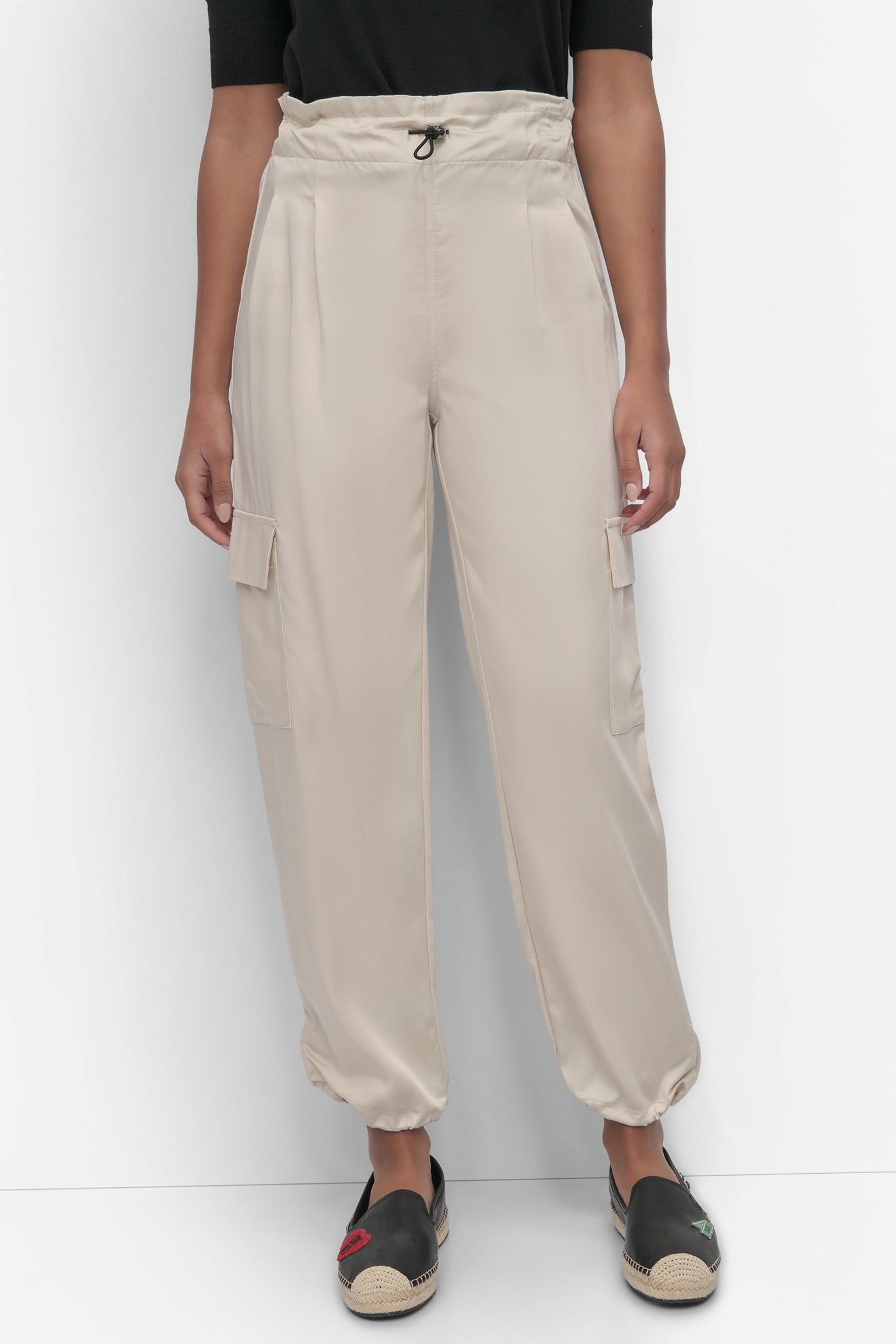 SOFT CARGO PANT WITH BUNGEE WAIST