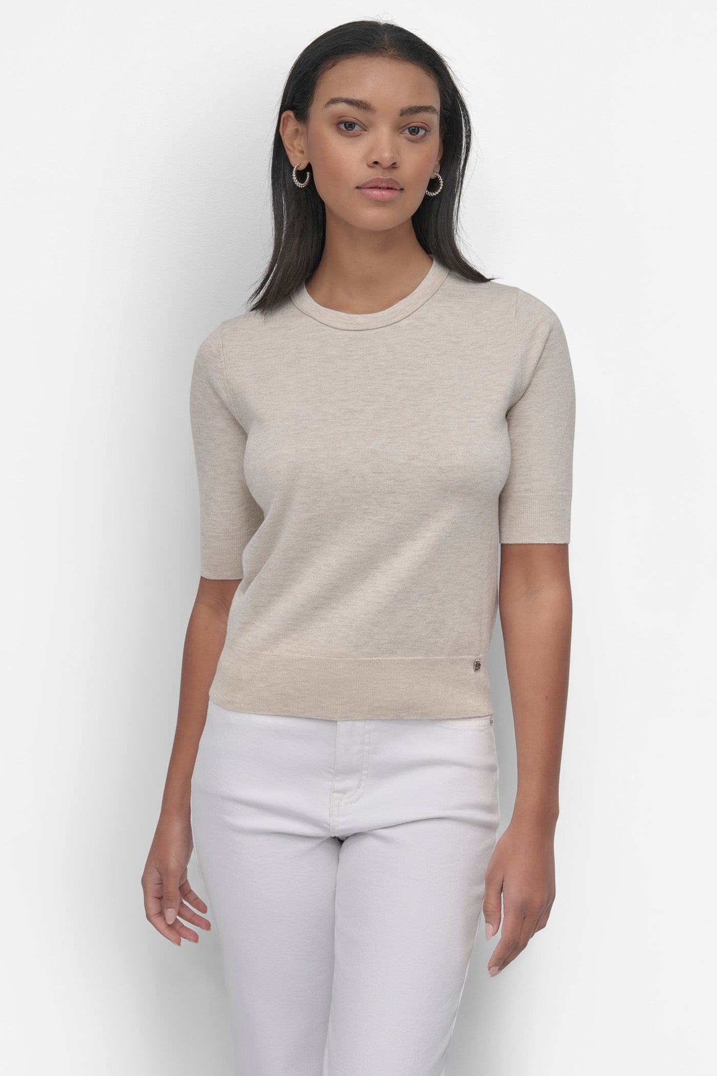ELBOW SLEEVE CREW NECK