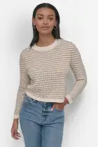 CREW NECK CHUNKY STITCH TOP