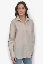 DKNY JEANS POPLIN BUTTON DOWN