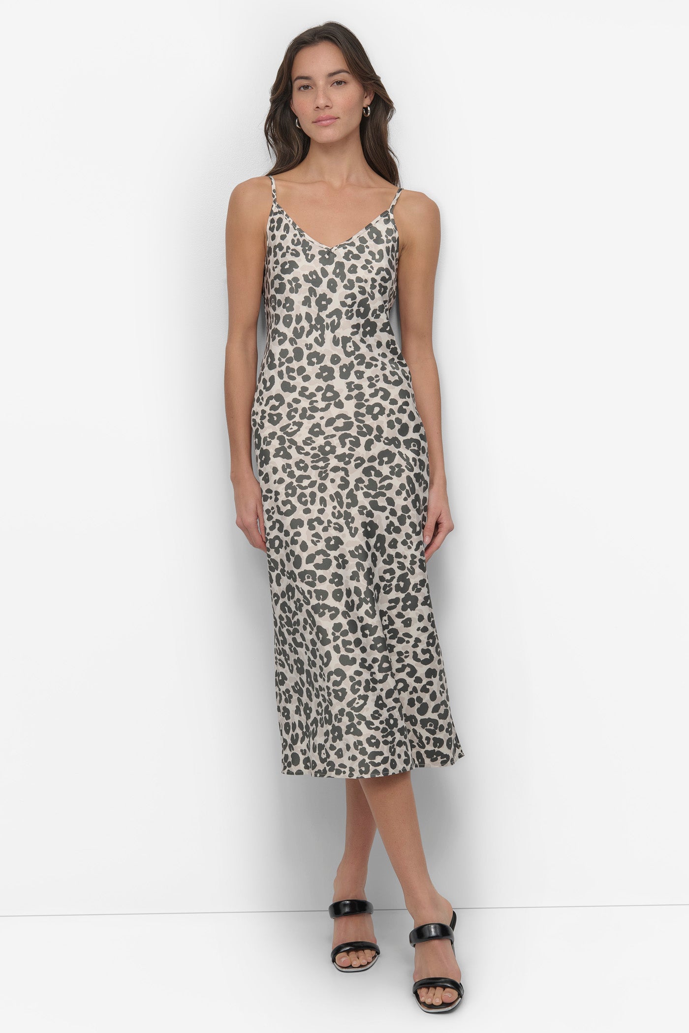 WASHER SATIN BIAS SLIP DRESS