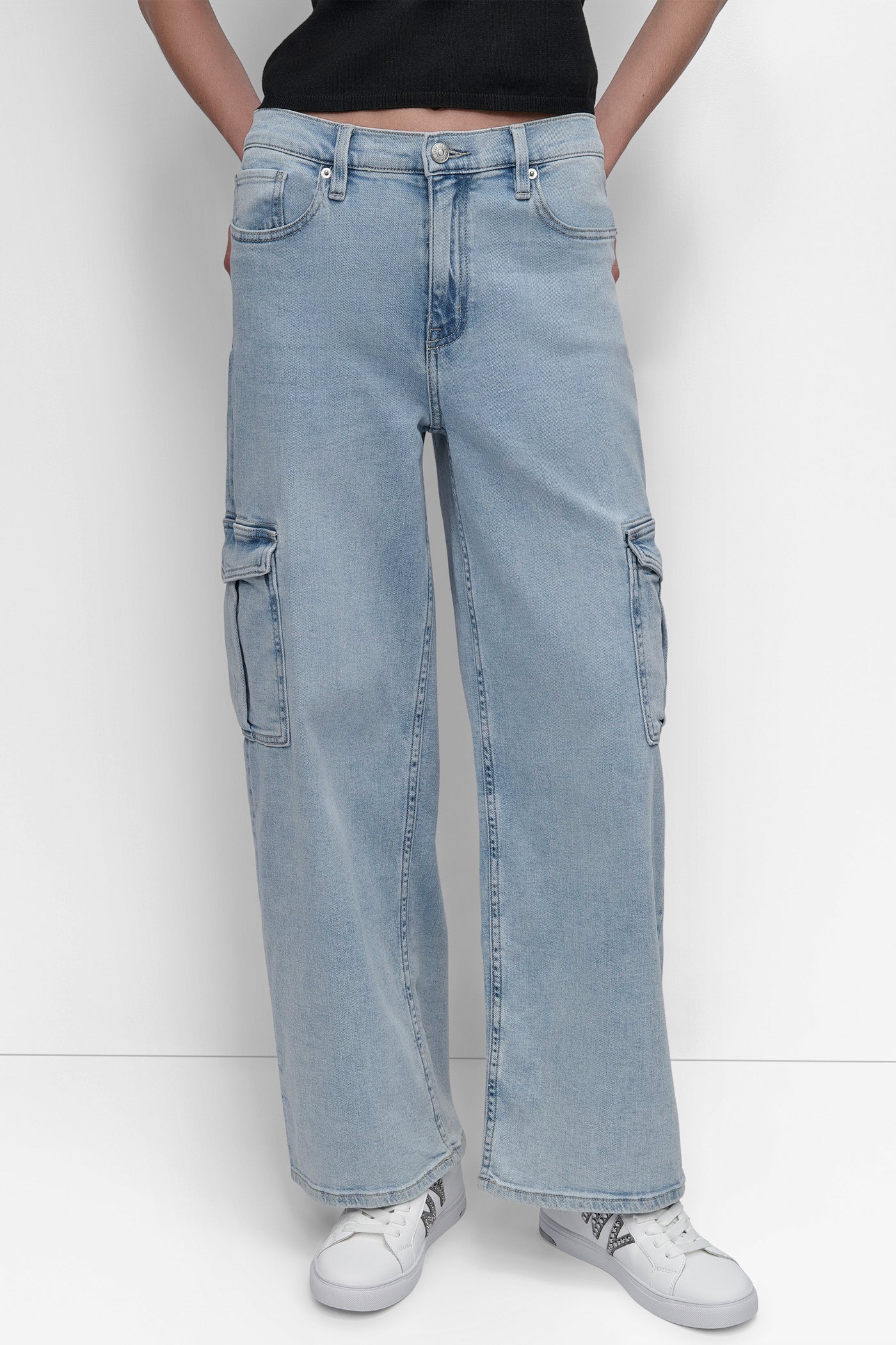 HIGH Rise Length WIDE LEG CARGO