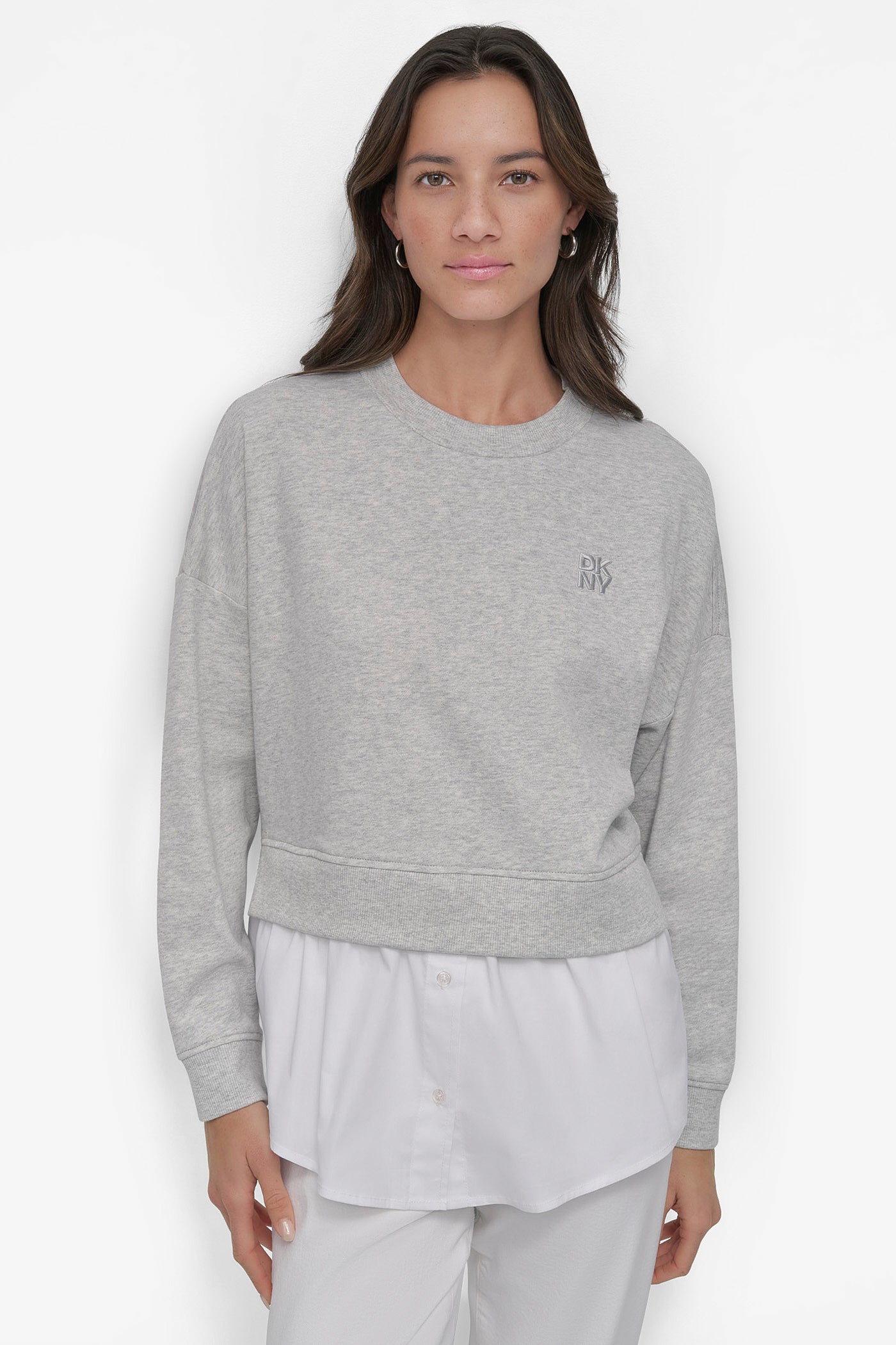 SWEATSHIRT WITH POPLIN SHIRT