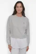 SWEATSHIRT WITH POPLIN SHIRT