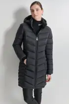 MIDI PUFFER JACKET WITH SIDE POCKETS