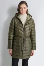 PUFFER JACKET WITH CINCHED WAIST