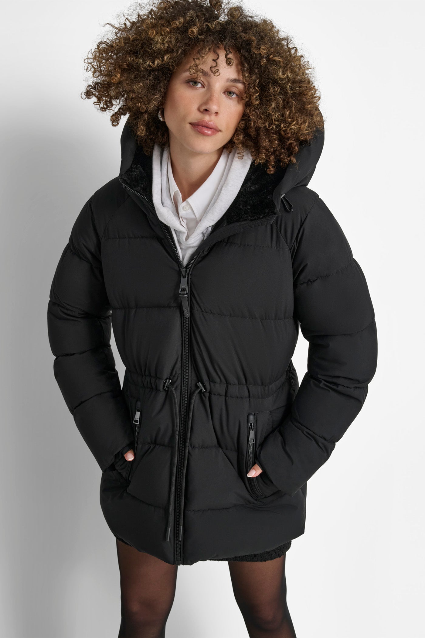 MID LENGTH LUSH PUFFER JACKET