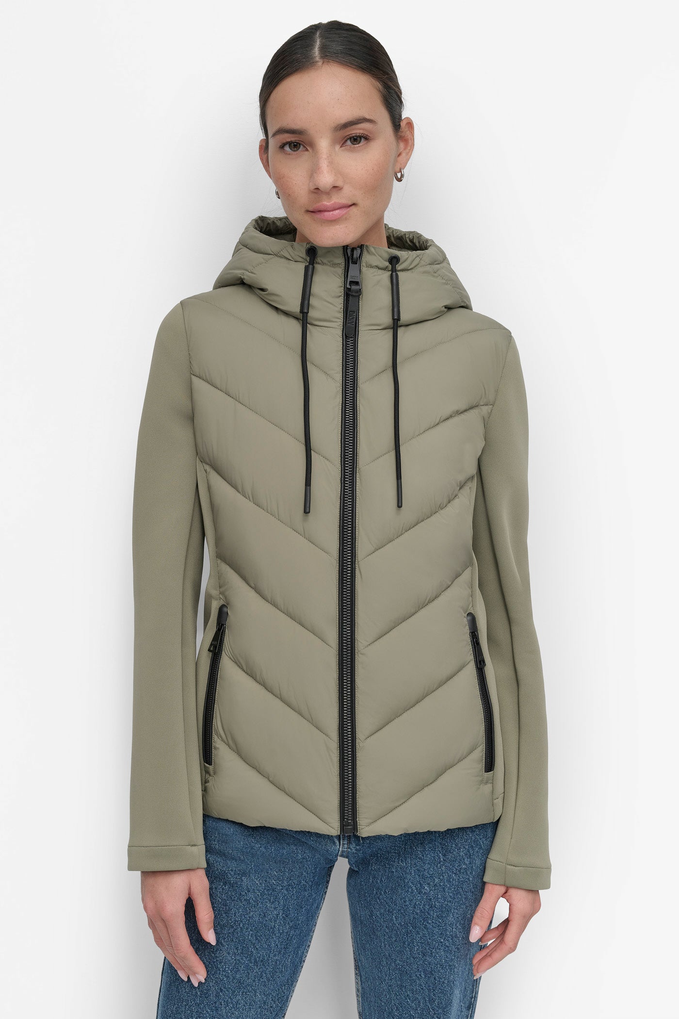 MIXED MEDIA LIGHT WEIGHT PUFFER