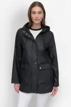 BUTTON UP RAIN COAT