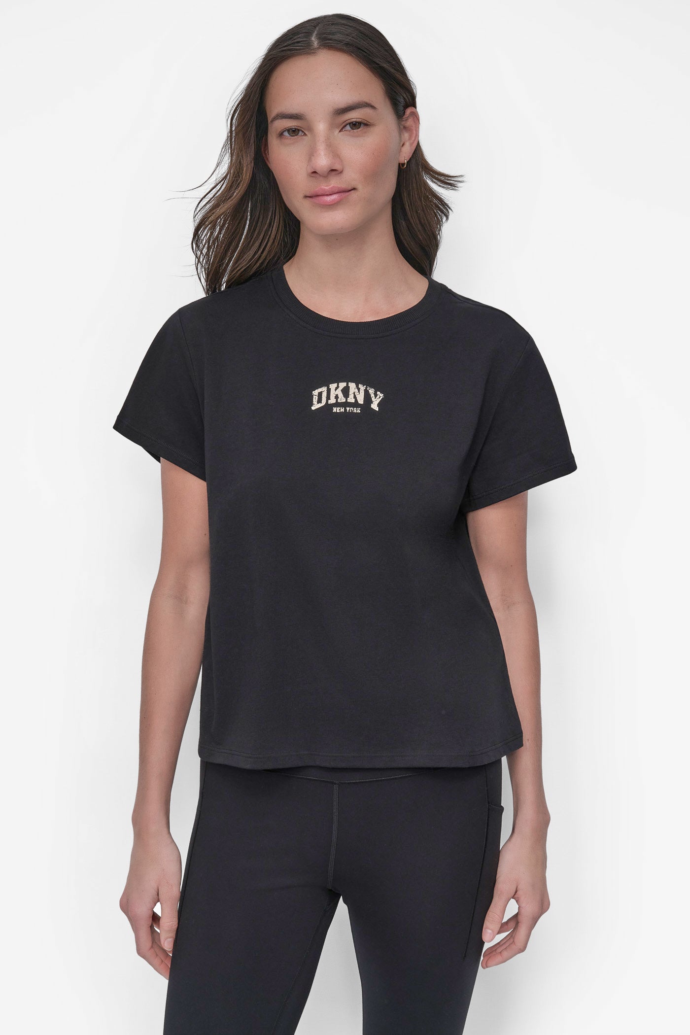 DISTRESSED VARSITY LOGO MEET & GREET TEE