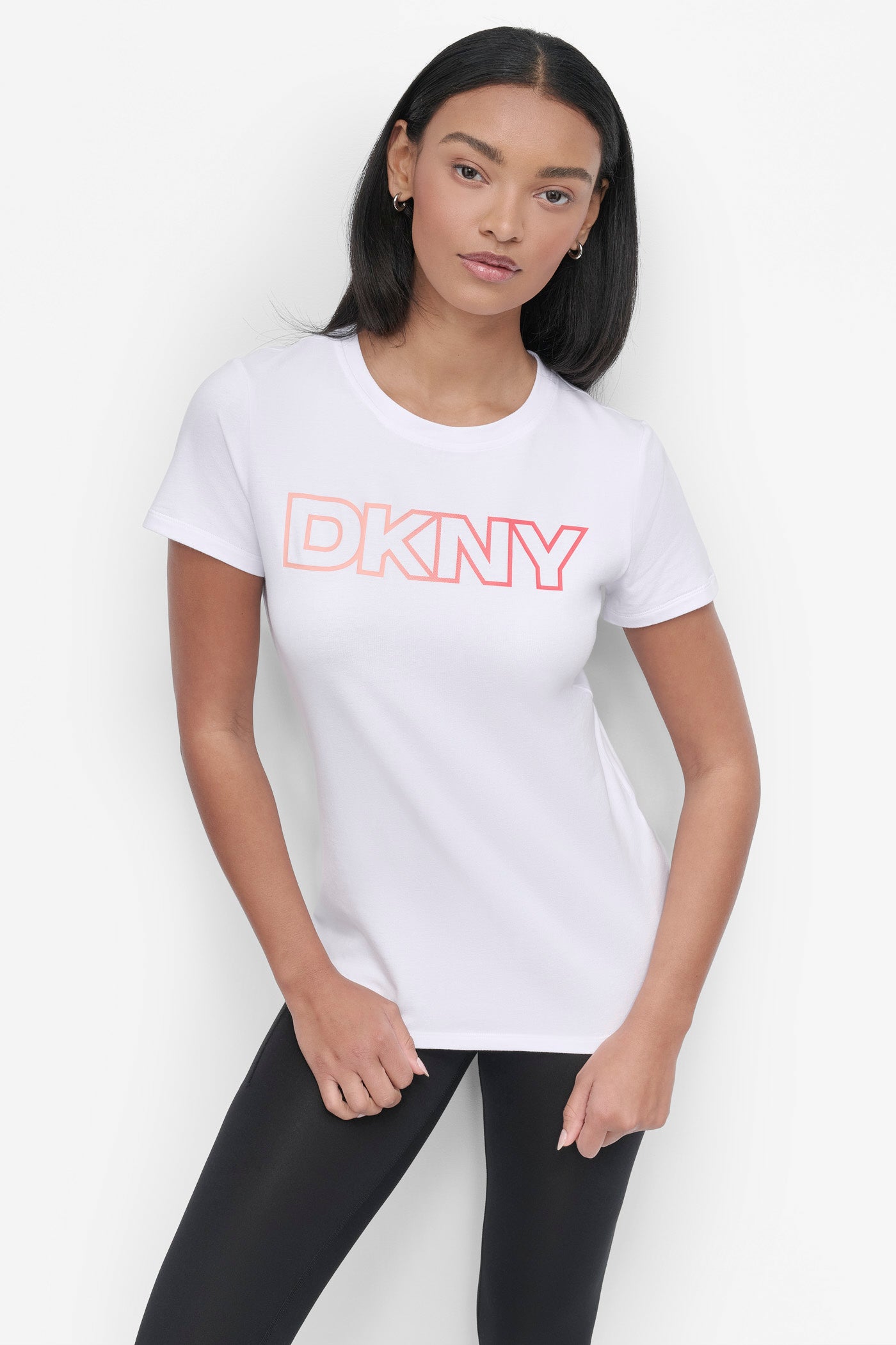 OMBRE OUTLINE LOGO CREW NECK TEE