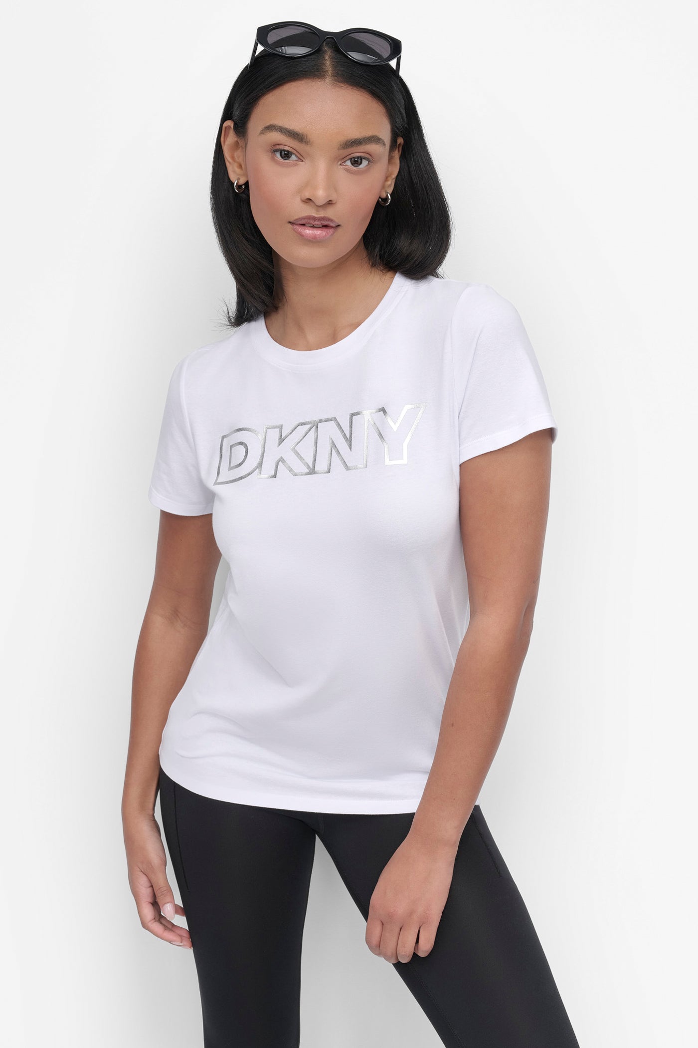 OMBRE OUTLINE LOGO CREW NECK TEE
