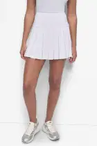 COURT PIQUE PLEATED TENNIS SKORT