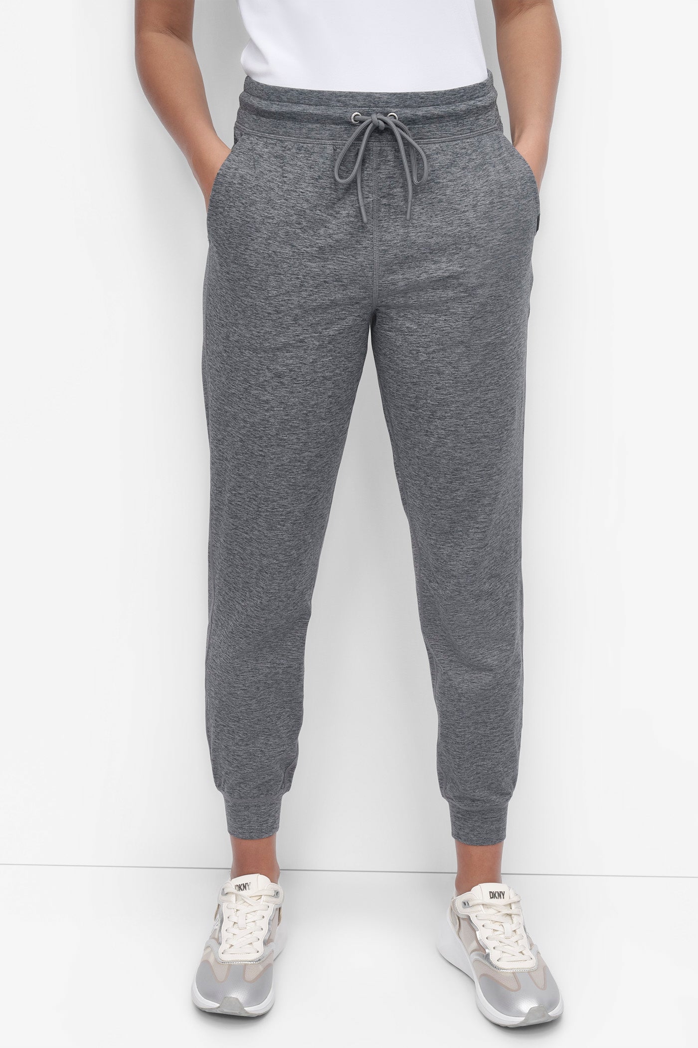 SPACEDYE HIGH WAIST SLIM FIT JOGGER WITH POCKETS