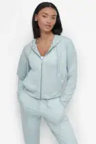 SPACEDYE FULL ZIP HOODIE WITH POCKETS