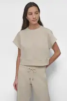 LOGO SHORT SLEEVE CROPPED PULLOVER