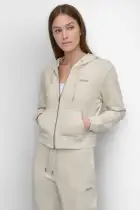 MINI STUD LOGO FULL ZIP HOODIE