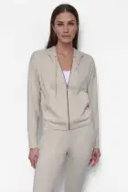 SPACEDYE FULL ZIP HOODIE WITH POCKETS