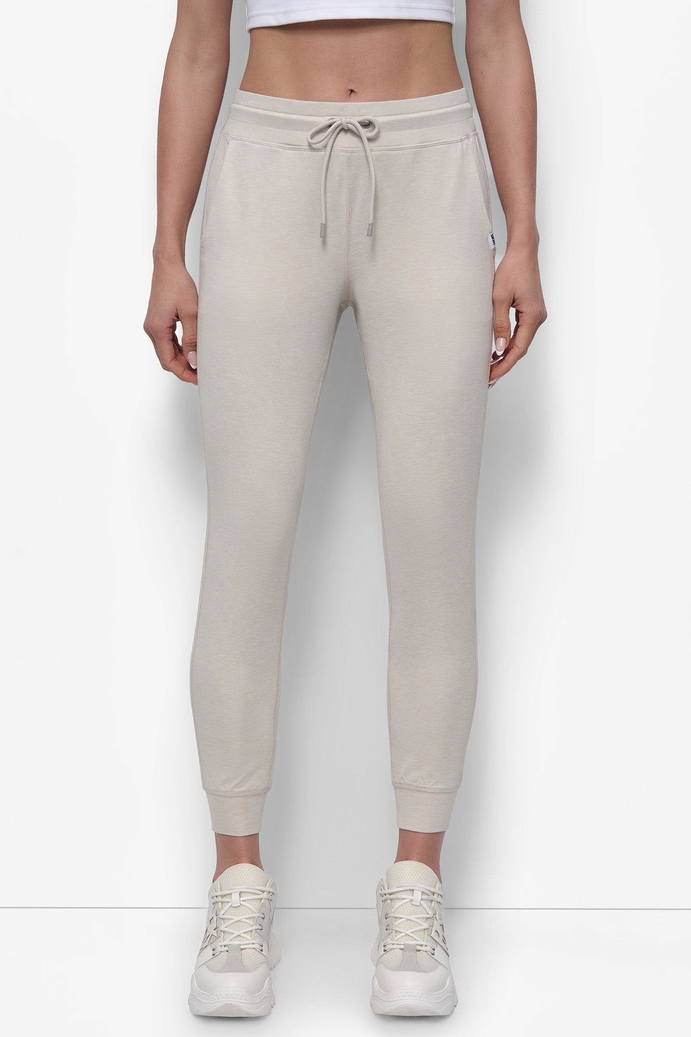 SPACEDYE HIGH WAIST SLIM FIT JOGGER WITH POCKETS