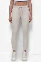 SPACEDYE HIGH WAIST SLIM FIT JOGGER WITH POCKETS