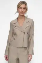 ZIPPER CRINKLE JACKET