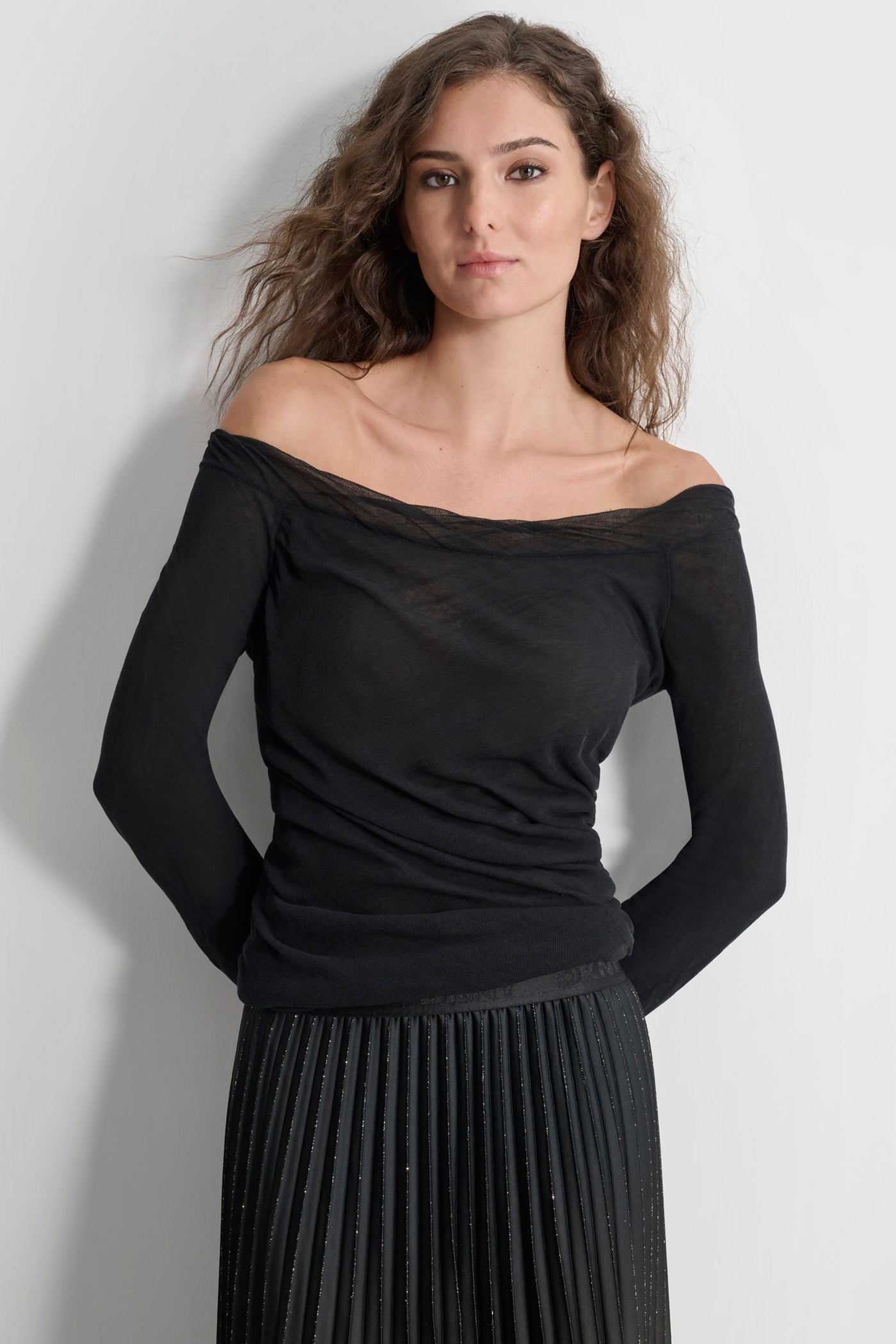 WRAPPED HEM SWEATER