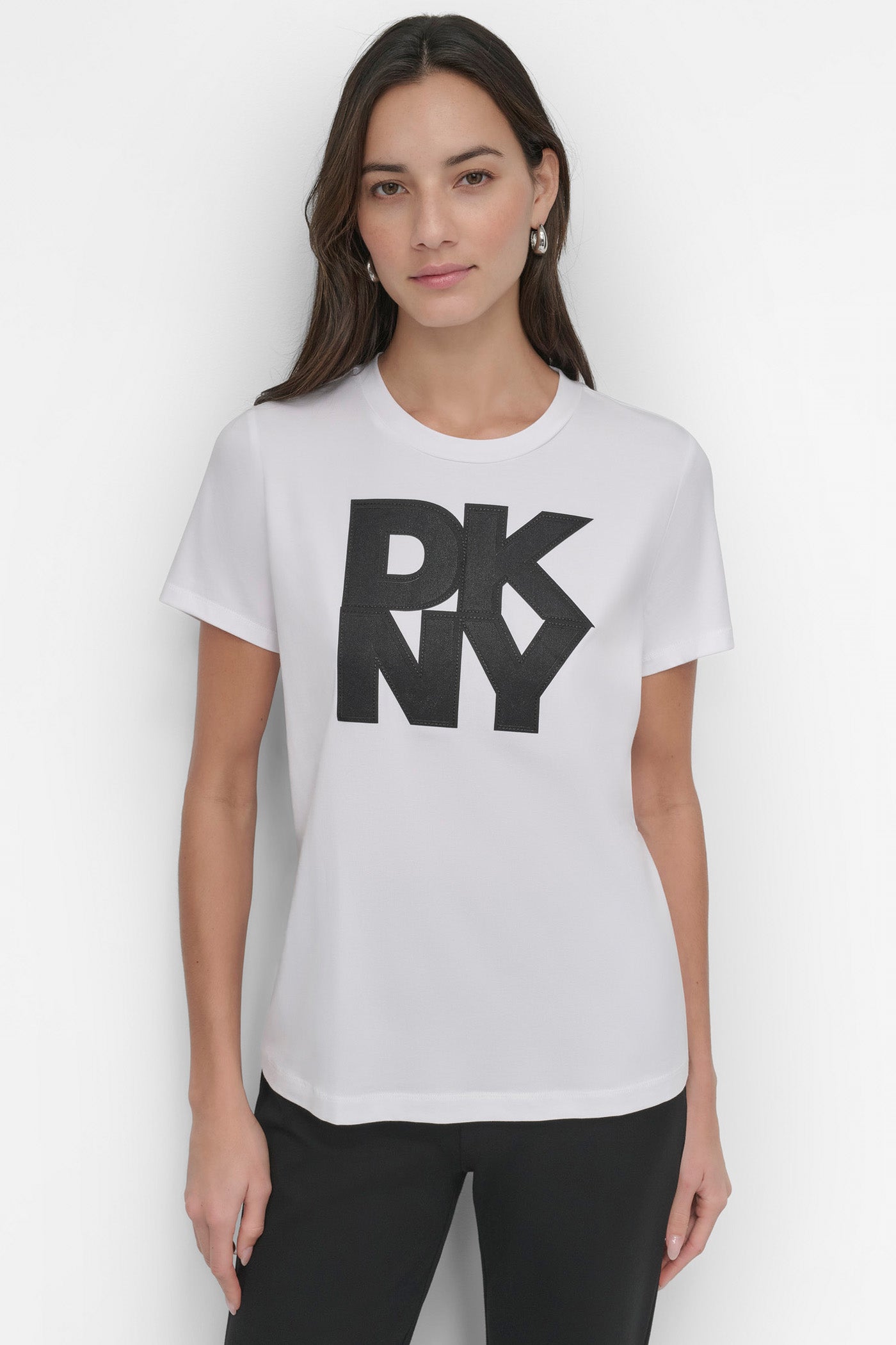 SHORT SLEEVE MESH OVERLAY STACK LOGO