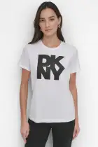 SHORT SLEEVE MESH OVERLAY STACK LOGO