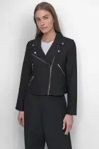 ZIPPER CRINKLE JACKET
