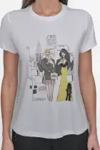 CHRYSLER CONVERSATIONAL TEE(White,XXS)